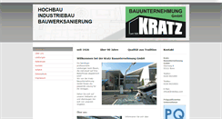 Desktop Screenshot of kratzbau.com